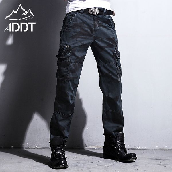 

production european american army pants jeans camouflage pants men's trousers many pockets male forces tactical military style lj201007, Black