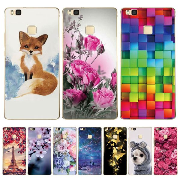 

cover cute animal silicon soft tpu for funda huawei p9 lite case p 9 p9lite phone back cases