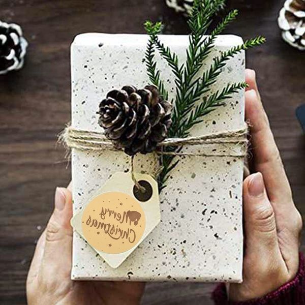 

розовое золото с рождеством scrapbook 1дюйм 100-500pcs герметизация этикетки для партии diy упаковка канцтовары наклейки