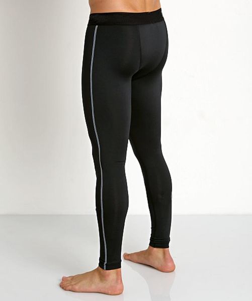 

new autumn/winter men's leggings men's sports basketball running leggings stretch training tailored workout pants1, Black;brown