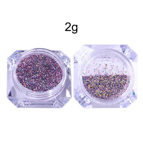 

0.7g nail glitter powder shiny sequins colorful foil irregular paillette nail flakes nail art decoration for ge jllzxc, Silver;gold