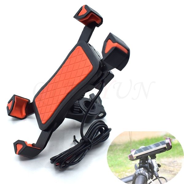 

universal motorcycle usb charger anti-slip pad mobile phone holder for kawasaki zzr600 zx6r zx636r zx6rr zx9r zx10r z1000 zx12