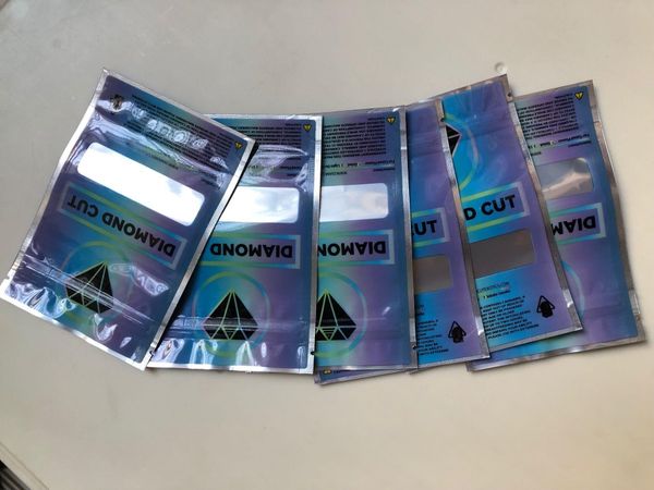 

огранка многоразовый ziplock сумки 3.5g майлара сумки местная empty сумка edibles упаковка sqcnzn queen66, Pink;blue