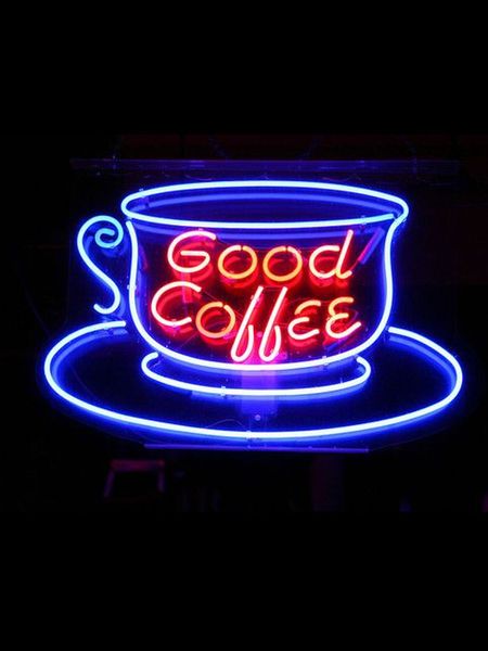 

неоновый знак для хорошего кофе обнаружили лампы реального стеклянные трубки resterant украсьте экран свет отель кофе impact привлечь свет