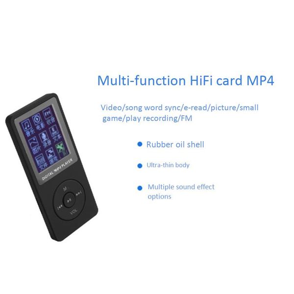 

mp4 media player музыка микрофон видео кино спорт lcd тонкий портативный мини-fm высокое качество прочный