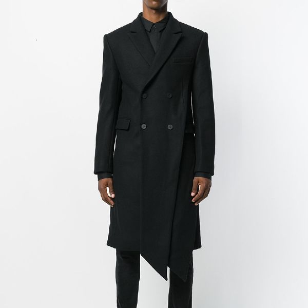 

2021 New From Fashionable Men Long Knitted Woolen Coats. S-6xl!! VFL4, Black
