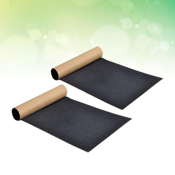 

skateboarding 2pcs skateboard sandpapers scooter stickers ani-slip grip tape outdoor sports supplies for male female