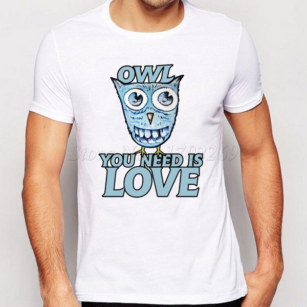 

2018 мода animal printed hispter basic owl you need is love мужской повседневный tops спорт толстовка с капюшоном толстовка футболка популяр