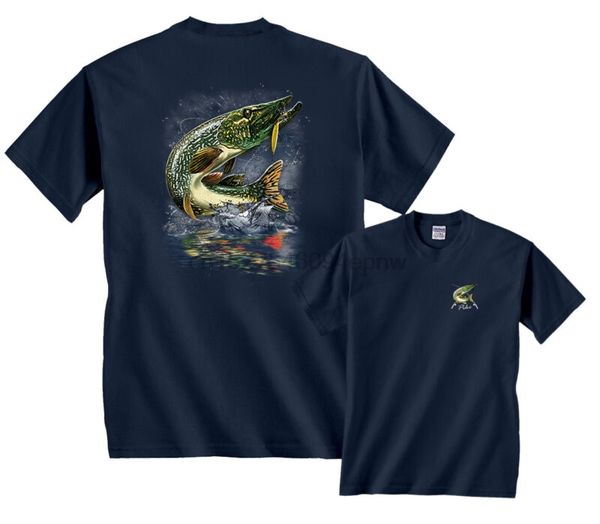 

jumping pike fishing t-shirt sport hooded sweatshirt hoodie