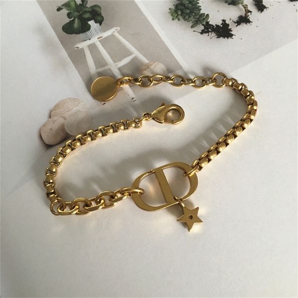

design full of brilliant diamonds baby the love simple brass bracelet new double-layer chain bracelet female, Black