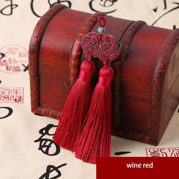 

6pcs lot 9cm chinese knot tassel silk fringe sewing bangs tassel trim decorative key tassels for diy curtains home decoration h bbysup