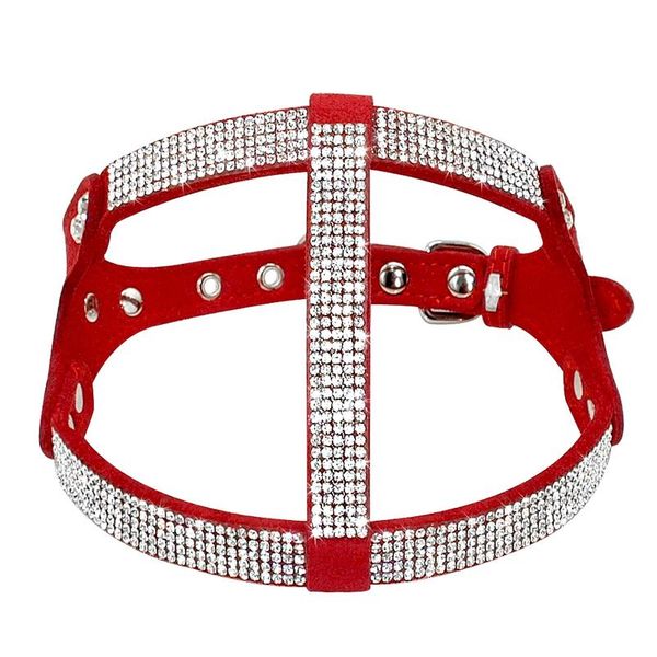 

soft suede leather puppy dog harness rhinestone pet cat vest mascotas cachorro harnesses for small medium dogs chihua sqcklv