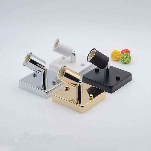 

wall lamp square shape plate with 180 degree rotable e27 holder for ceiling