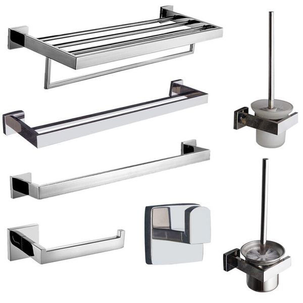 

sus304 нержавеющей стали batnroom оборудование silver ерш аксессуары для ванной комнаты наборы durable тип туалет кисть держатели bbyrol