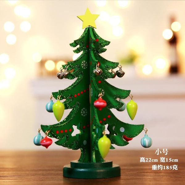 

christmas decorations 22/28/35cm diy wooden tree creative gift ornament xmas toy table deskdecoration festival ornaments1
