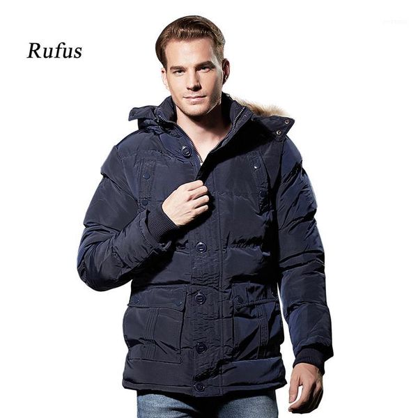 

men winter cotton down jacket with hooed men parka winter casual overcoat jacket dark blue/ light grey1, Tan;black