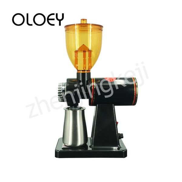

electric coffee bean grinder siphon type anti-jumping bean adjustable thickness high capacity semiautomatic abs material black
