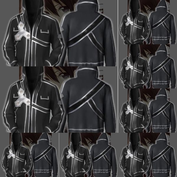 

rpvgj новая sw цифровая печать молнии с капюшоном косплей анимация вокруг новой 2019shenyu 3d sweaterprinting digital 3d свитер на молнии с, Black