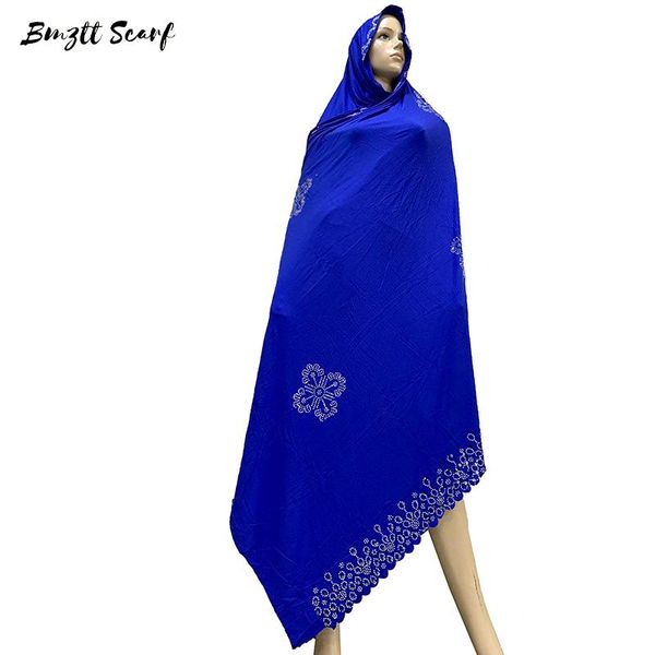 

100% soft cotton scarf kashkha scarf for african muslim women dubai pray big shawls with rhinestones bf-105, Blue;gray