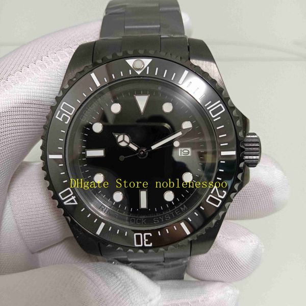 

4 color real p with original box watch mens 44mm classic 126660 116660 sea ceramic bezel automatic mechanical black pvd day sport men's, Slivery;brown