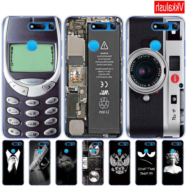 

huawei view 20 корпус тпу funda мягкая обложка для honor v20 капа cute animal pattern силиконовый телефон shell