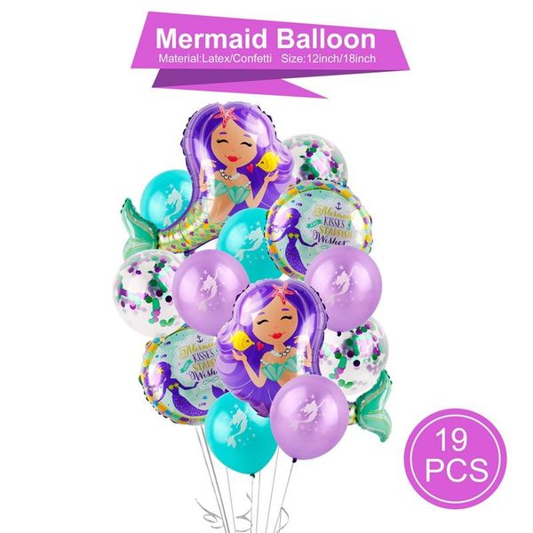 

fengrise latex foil mermaid balloons happy birthday party balloons mermaid baloons birthday ballons decoration birthday wedding wmthbu