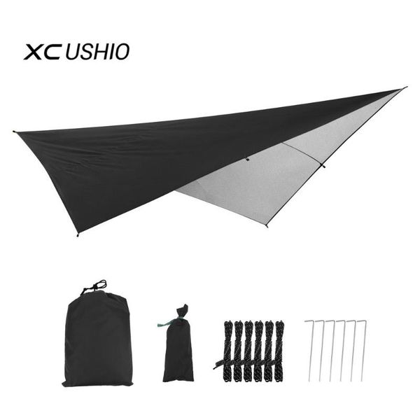 

tents and shelters 290x290cm ultralight tarp sunscreen beach sun shelter tent shade waterproof garden car awning canopy camping hammock rain
