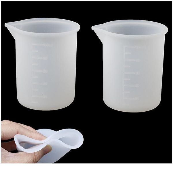 

2pcs 100ml sile resin measuring cup kitchen cooking tool lab supplies 2p jllhai