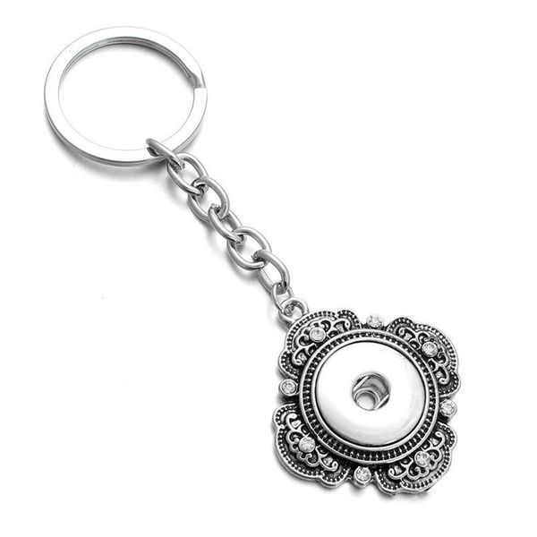 

new snap jewelry 12mm 18mm snap key chains for keyring women gifts girl keychain bag penda bbybge, Slivery;golden