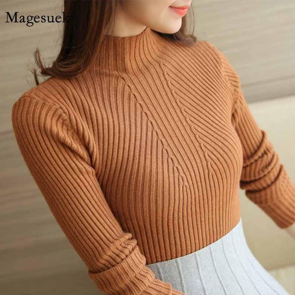 

women's sweaters solid long sleeve white and black femme fashion womens 2021 winter turtleneck pullovers clothing 5218 50, White;black
