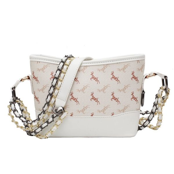 

hbp flap bag messenger purse chain shoulder bag fashion animal pattern patchwork color zipper ing