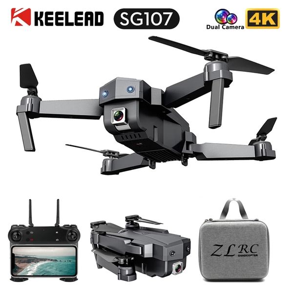

sg107 mini drone 4k fpv wifi single camera drone profissional dual camera optical flow modular battery rc quadcopter vs e58 dron