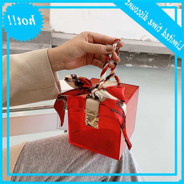 

acrylic women's 2020 new fashion versatile handbag personality trend transparent messenger bag
