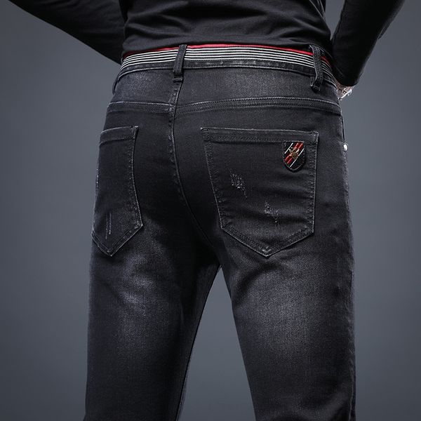 

mjgtl and men's jeansmen's in autumn winter 2020 youth korean new slim legged jeans elastic jeanstrousers and jeans trousers wdxsa, Blue