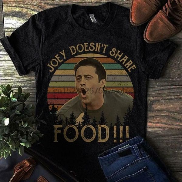 

joey friends joey doesnshare food vintage t shirt black cotton men s 4xl sport hooded sweatshirt hoodie