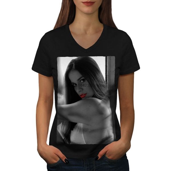 

lips girl v neck new street wear hoodie designers t shirts sweatshirt