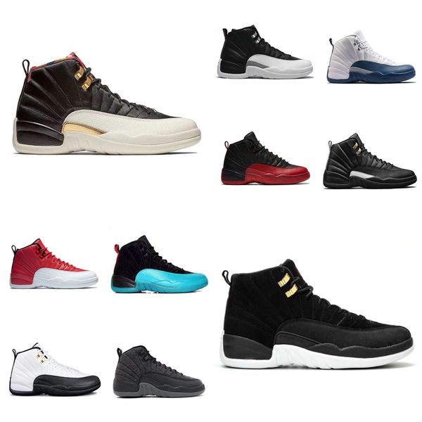 

1s 4s 11s anniversary bred space men basketballs shoes 12 12s game royal reverse flu game mens women sports sneakers 40-47