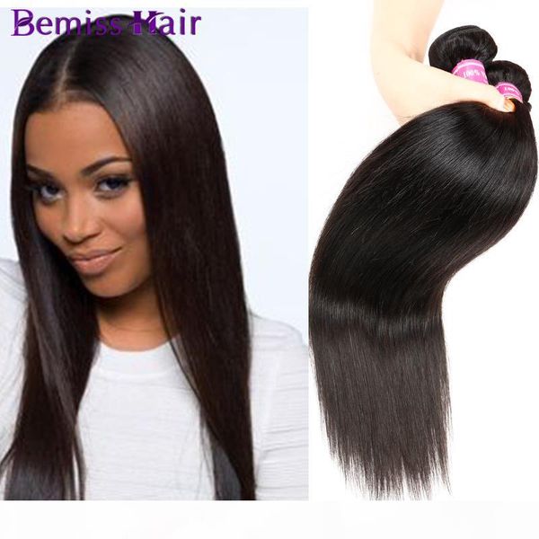 

malaysian hair bundles peruvian virgin human hair weaves malaysian hair extensions unprocessed straight products hot, Black