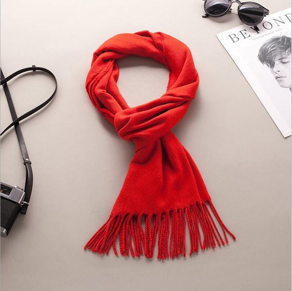 

autumn winter blanket scarf women pashmina cashmere scarf double sided tassel solid print scarves knitted warm long shawl wraps high quality, Blue;gray
