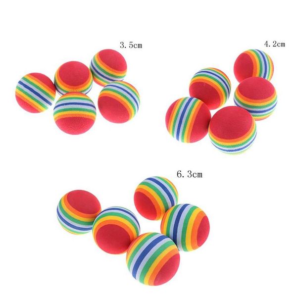 

eva rainbow cat dog ball pets activities funny balls kid foam sponge balls eva elastic pet dog toys n1fxd