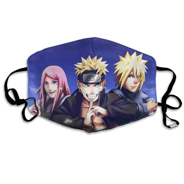 

naruto uzumaki popular anime face cover balaclava bandanas soft adjustable windproof dustproof reuable face guards outdoor for sport