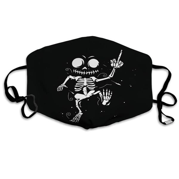

breathable mouth face mask dancing skeleton