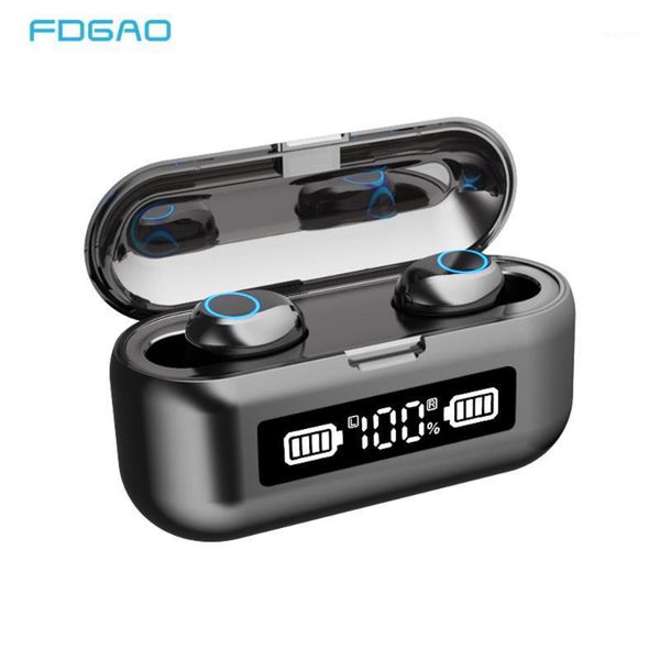 

2020 new bluetooth earphone wireless headphone led display charging box 2200mah tws sports waterproof earphones headset earbuds1