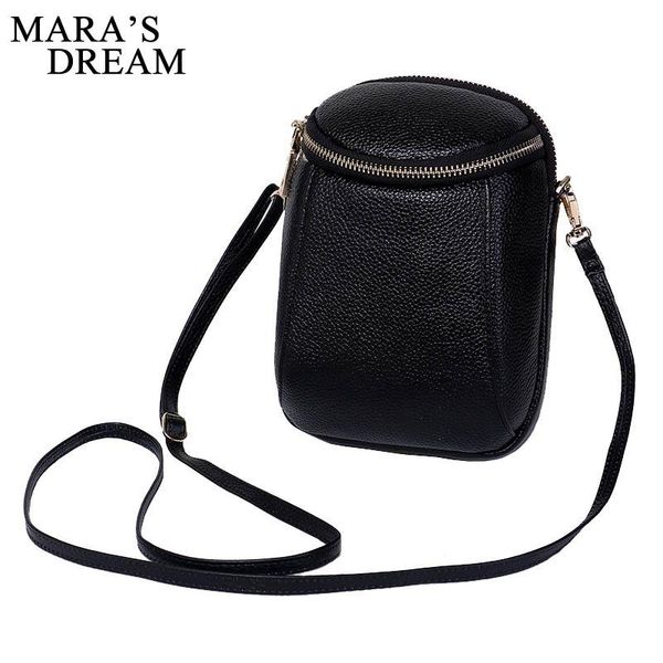 

mara's dream 2020 summer new wide solid color mini shoulder bag ladies wild layer leather mobile phone bag messenger