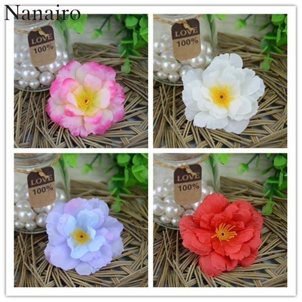 

20pcs lot 6cm silk plum artificial flower heads for diy wedding decoration accessories floristry fake flowers wmtyot comb2010