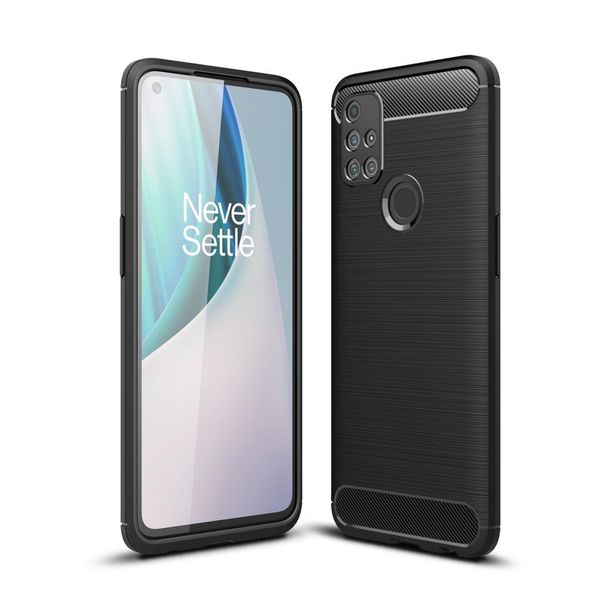 

for oneplus nord n10 5g brushed texture carbon fiber tpu case