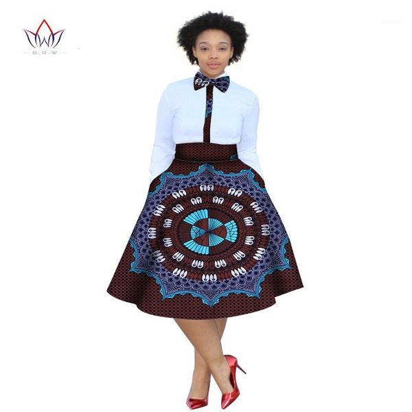 

2019 summer dress plus size 2 pieces african print dashiki shirt skirt set bazin rche femme africa clothing 5xl natural wy7731, Red