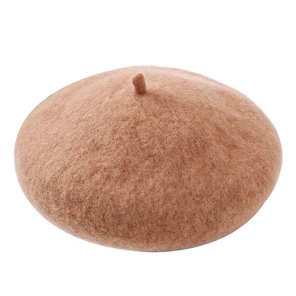 

berets sell fashion women wool solid color beret female bonnet caps winter all matched warm walking hat cap 9, Blue;gray