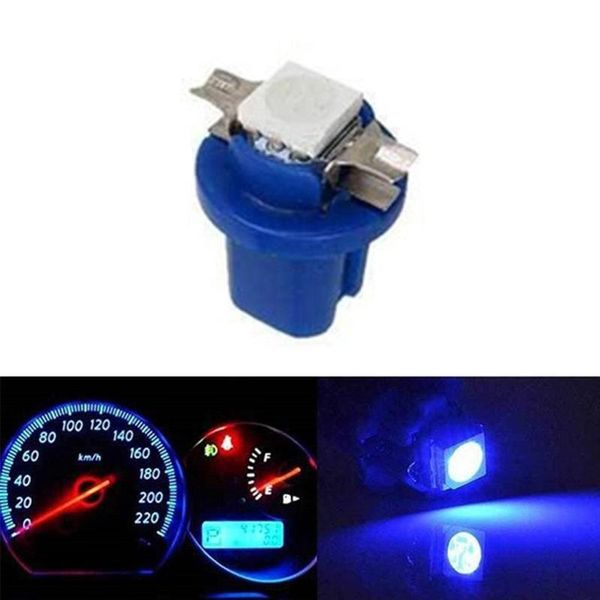 

10pcs lamp car gauge dash bulb dashboard instrument light wedge interior lamp 10x b8.5d 509t b8.5 led 1 smd t5