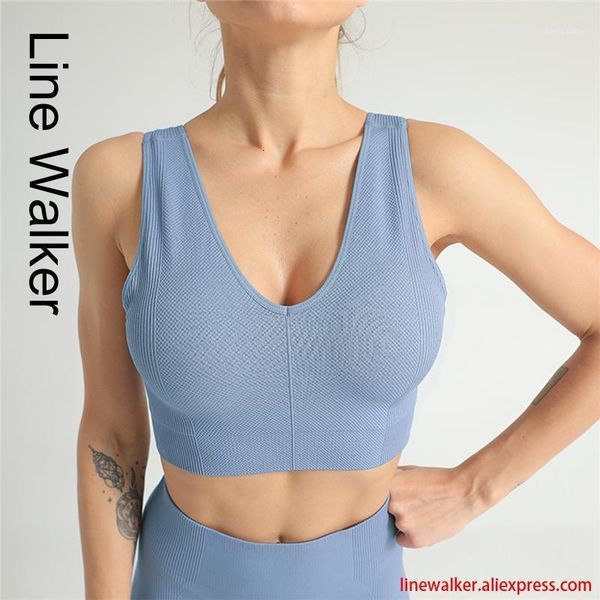 

solid sport bra women fitness tank push up gym vest padded underwear crop training workout running bras1, White;black